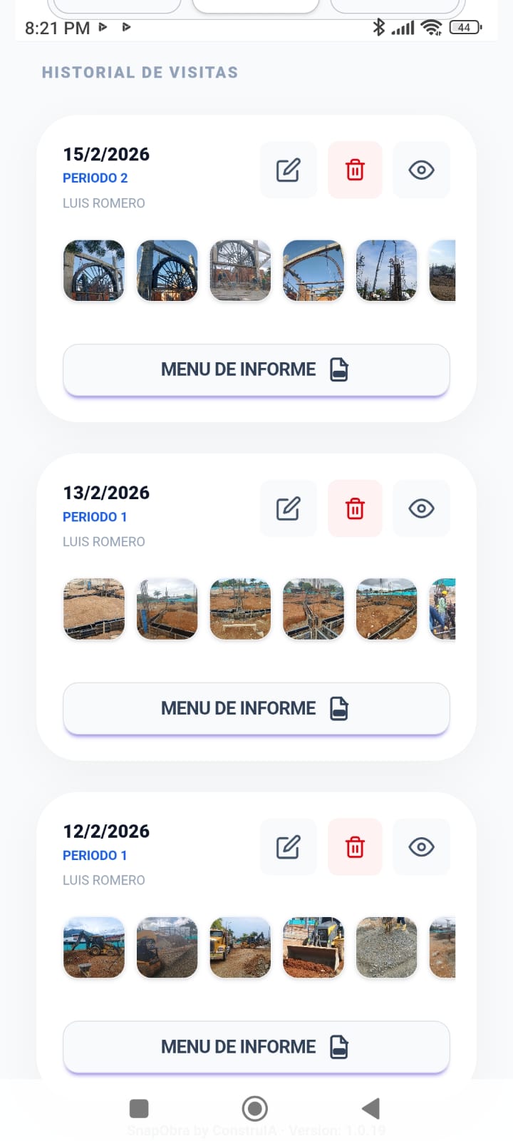 Reportes fotográficos
